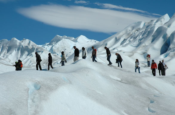 caminar en el perito moreno
